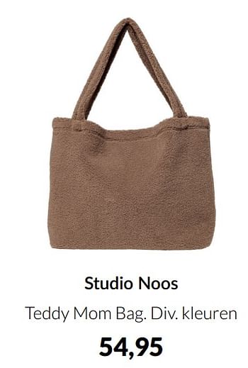Aanbiedingen Studio noos teddy mom bag - Studio Noos - Geldig van 17/05/2022 tot 13/06/2022 bij Babypark