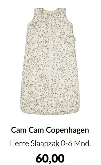 Aanbiedingen Cam cam copenhagen lierre slaapzak - Cam Cam  - Geldig van 17/05/2022 tot 13/06/2022 bij Babypark