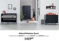 Aanbiedingen Kidsmill modular zwart - Kidsmill - Geldig van 17/05/2022 tot 13/06/2022 bij Babypark
