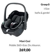 Aanbiedingen Maxi-cosi pebble 360 i-size - Maxi-cosi - Geldig van 17/05/2022 tot 13/06/2022 bij Babypark