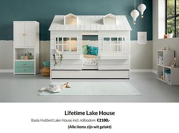Aanbiedingen Lifetime basis hutbed lake house incl rolbodem - Lifetime - Geldig van 17/05/2022 tot 13/06/2022 bij Babypark