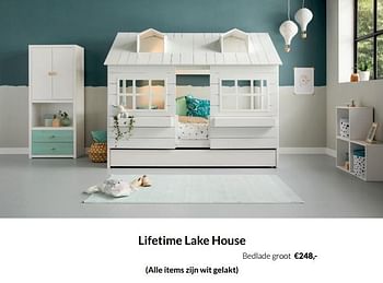 Aanbiedingen Lifetime lake house bedlade groot - Lifetime - Geldig van 17/05/2022 tot 13/06/2022 bij Babypark