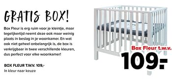 Aanbiedingen Box fleur - Huismerk - Baby-Dump - Geldig van 16/05/2022 tot 11/06/2022 bij Baby-Dump