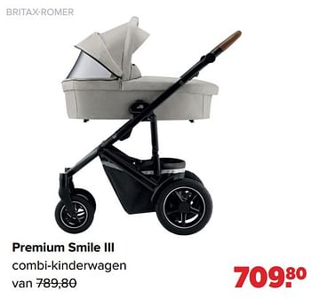 Aanbiedingen Britax-romer premium smile iii combi-kinderwagen - Britax - Geldig van 16/05/2022 tot 11/06/2022 bij Baby-Dump