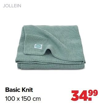 Aanbiedingen Jollein basic knit - Jollein - Geldig van 16/05/2022 tot 11/06/2022 bij Baby-Dump
