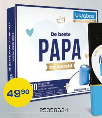 Aanbiedingen De beste papa - Vivabox - Geldig van 20/05/2022 tot 24/06/2022 bij Supra Bazar