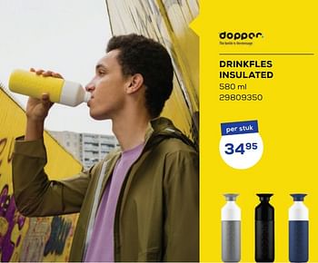 Aanbiedingen Drinkfles insulated - Dopper - Geldig van 20/05/2022 tot 24/06/2022 bij Supra Bazar