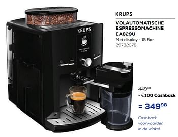 Aanbiedingen Krups volautomatische espressomachine ea829u - Krups - Geldig van 20/05/2022 tot 24/06/2022 bij Supra Bazar