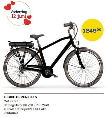 Aanbiedingen E-bike herenfiets - E-Bike - Geldig van 20/05/2022 tot 24/06/2022 bij Supra Bazar