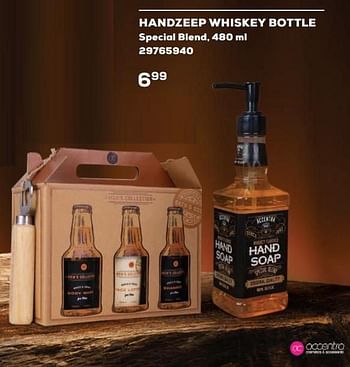 Aanbiedingen Handzeep whiskey bottle - Huismerk - Supra Bazar - Geldig van 20/05/2022 tot 24/06/2022 bij Supra Bazar