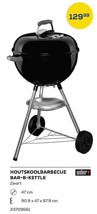 Aanbiedingen Houtskoolbarbecue bar-b-kettle - Weber - Geldig van 20/05/2022 tot 24/06/2022 bij Supra Bazar