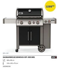 Aanbiedingen Weber gasbarbecue genesis ii ep-335 gbs - Weber - Geldig van 20/05/2022 tot 24/06/2022 bij Supra Bazar