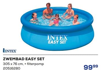 Aanbiedingen Zwembad easy set - Intex - Geldig van 20/05/2022 tot 24/06/2022 bij Supra Bazar