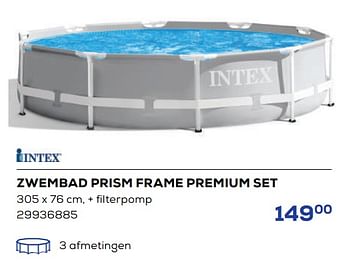 Aanbiedingen Zwembad prism frame premium set - Intex - Geldig van 20/05/2022 tot 24/06/2022 bij Supra Bazar