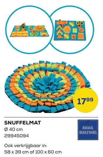 Aanbiedingen Snuffelmat - Animal Boulevard - Geldig van 20/05/2022 tot 24/06/2022 bij Supra Bazar