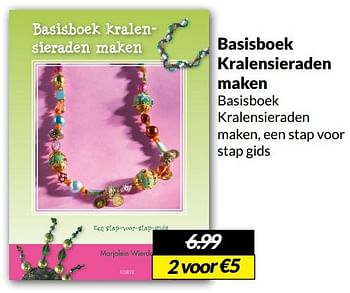 Aanbiedingen Basisboek kralensieraden maken - Huismerk - Boekenvoordeel - Geldig van 21/05/2022 tot 29/05/2022 bij Boekenvoordeel