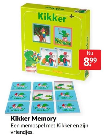 Aanbiedingen Kikker memory - Huismerk - Boekenvoordeel - Geldig van 21/05/2022 tot 29/05/2022 bij Boekenvoordeel