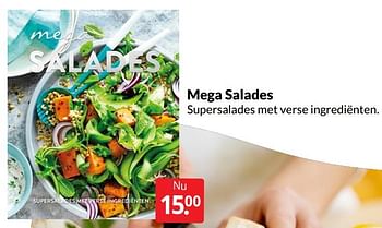 Aanbiedingen Mega salades - Huismerk - Boekenvoordeel - Geldig van 21/05/2022 tot 29/05/2022 bij Boekenvoordeel