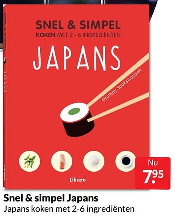 Aanbiedingen Snel + simpel japans - Huismerk - Boekenvoordeel - Geldig van 21/05/2022 tot 29/05/2022 bij Boekenvoordeel