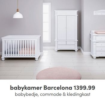 Aanbiedingen Babykamer barcelona - Huismerk - Baby &amp; Tiener Megastore - Geldig van 22/05/2022 tot 28/05/2022 bij Baby & Tiener Megastore