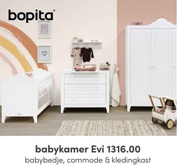 Aanbiedingen Babykamer evi - Bopita - Geldig van 22/05/2022 tot 28/05/2022 bij Baby & Tiener Megastore