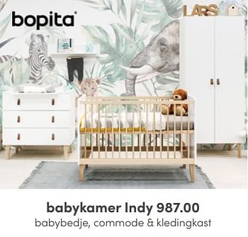 Aanbiedingen Babykamer indy - Bopita - Geldig van 22/05/2022 tot 28/05/2022 bij Baby & Tiener Megastore