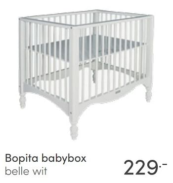 Aanbiedingen Bopita babybox belle wit - Bopita - Geldig van 22/05/2022 tot 28/05/2022 bij Baby & Tiener Megastore