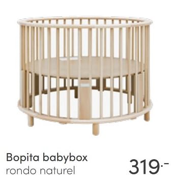 Aanbiedingen Bopita babybox rondo naturel - Bopita - Geldig van 22/05/2022 tot 28/05/2022 bij Baby & Tiener Megastore