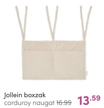 Aanbiedingen Jollein boxzak corduroy naugat - Jollein - Geldig van 22/05/2022 tot 28/05/2022 bij Baby & Tiener Megastore