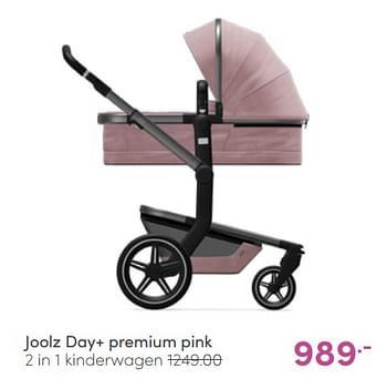 Aanbiedingen Joolz day+ premium pink 2 in 1 kinderwagen - Joolz - Geldig van 22/05/2022 tot 28/05/2022 bij Baby & Tiener Megastore