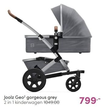 Aanbiedingen Joolz geo2 gorgeous grey 2 in 1 kinderwagen - Joolz - Geldig van 22/05/2022 tot 28/05/2022 bij Baby & Tiener Megastore