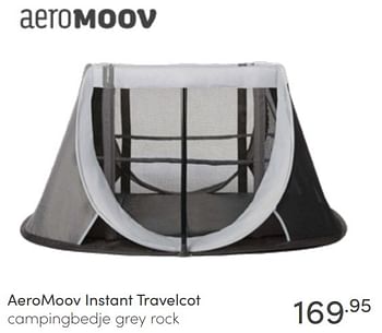 Aanbiedingen Aeromoov instant travelcot campingbedje grey rock - Aeromoov - Geldig van 22/05/2022 tot 28/05/2022 bij Baby & Tiener Megastore