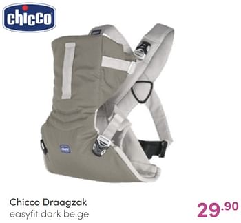 Aanbiedingen Chicco draagzak easyfit dark beige - Chicco - Geldig van 22/05/2022 tot 28/05/2022 bij Baby & Tiener Megastore