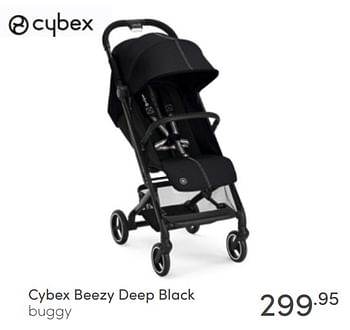Aanbiedingen Cybex beezy deep black buggy - Cybex - Geldig van 22/05/2022 tot 28/05/2022 bij Baby & Tiener Megastore