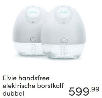 Aanbiedingen Elvie handsfree elektrische borstkolf dubbel - Elvie - Geldig van 22/05/2022 tot 28/05/2022 bij Baby & Tiener Megastore