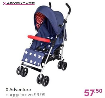 Aanbiedingen X adventure buggy brava - Xadventure - Geldig van 22/05/2022 tot 28/05/2022 bij Baby & Tiener Megastore