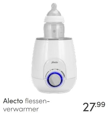Aanbiedingen Alecto flessenverwarmer - Alecto - Geldig van 22/05/2022 tot 28/05/2022 bij Baby & Tiener Megastore