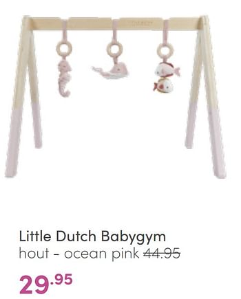 Aanbiedingen Little dutch babygym hout - ocean pink - Little Dutch - Geldig van 22/05/2022 tot 28/05/2022 bij Baby & Tiener Megastore