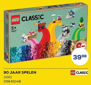 Aanbiedingen 90 jaar spelen 11021 - Lego - Geldig van 20/05/2022 tot 24/06/2022 bij Supra Bazar