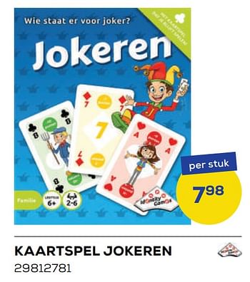 Aanbiedingen Kaartspel jokeren - Identity Games - Geldig van 20/05/2022 tot 24/06/2022 bij Supra Bazar