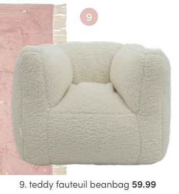 Aanbiedingen Teddy fauteuil beanbag - Jollein - Geldig van 22/05/2022 tot 04/06/2022 bij Baby & Tiener Megastore