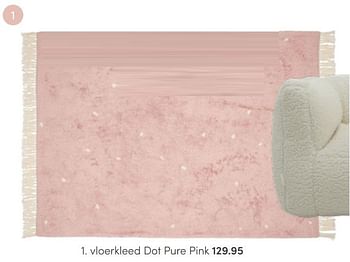 Aanbiedingen Vloerkleed dot pure pink - Little Dutch - Geldig van 22/05/2022 tot 04/06/2022 bij Baby & Tiener Megastore