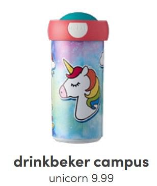 Aanbiedingen Drinkbeker campus unicorn - Mepal - Geldig van 22/05/2022 tot 04/06/2022 bij Baby & Tiener Megastore