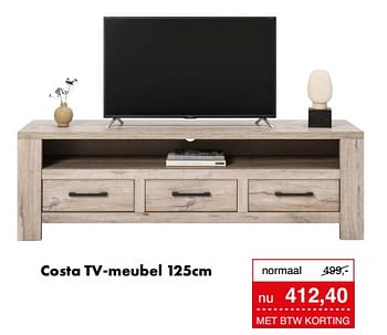 Aanbiedingen Costa tv-meubel - Huismerk - Woon Square - Geldig van 23/05/2022 tot 28/05/2022 bij Woon Square