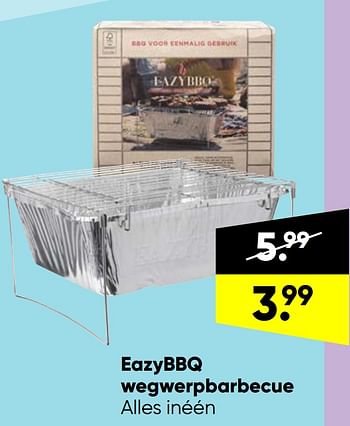 Aanbiedingen Eazybbq wegwerpbarbecue - Huismerk - Big Bazar - Geldig van 23/05/2022 tot 05/06/2022 bij Big Bazar