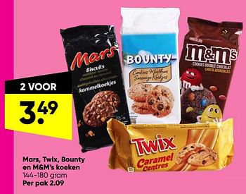 Aanbiedingen Mars twix bounty en m+m’s koeken - Huismerk - Big Bazar - Geldig van 23/05/2022 tot 05/06/2022 bij Big Bazar