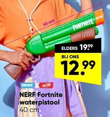 Aanbiedingen Nerf fortnite waterpistool - Nerf - Geldig van 23/05/2022 tot 05/06/2022 bij Big Bazar