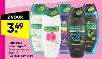 Aanbiedingen Palmolive douchegel - Palmolive - Geldig van 23/05/2022 tot 05/06/2022 bij Big Bazar