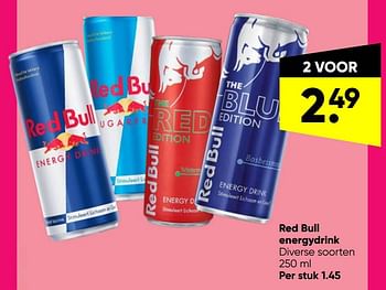 Aanbiedingen Red bull energydrink - Red Bull - Geldig van 23/05/2022 tot 05/06/2022 bij Big Bazar