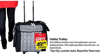 Aanbiedingen Hobby trolley - Huismerk - Boekenvoordeel - Geldig van 28/05/2022 tot 05/06/2022 bij Boekenvoordeel